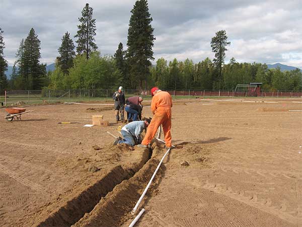 baseball field irrigation